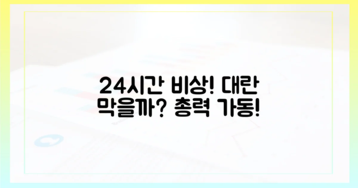 24시간 비상 근무, 대란 막을까?
