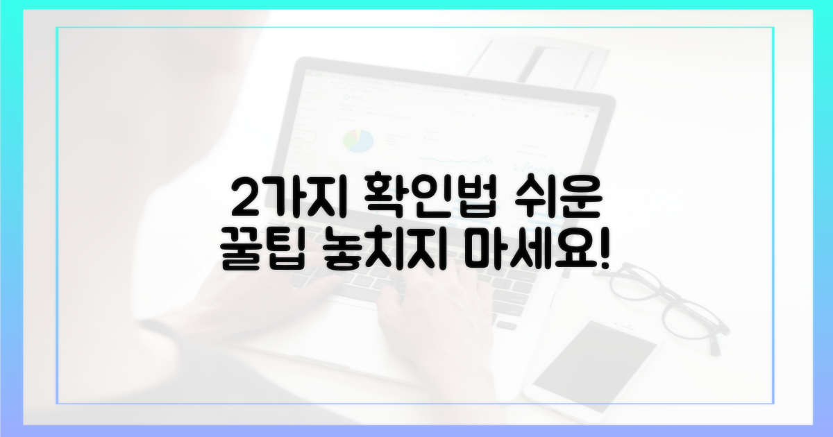 2가지 정보 확인법