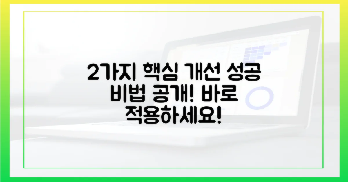 2가지 개선 방안 제시