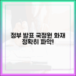 국가정보자원관리원 화재 관련 정부 공식 발표 내용 완벽 정리