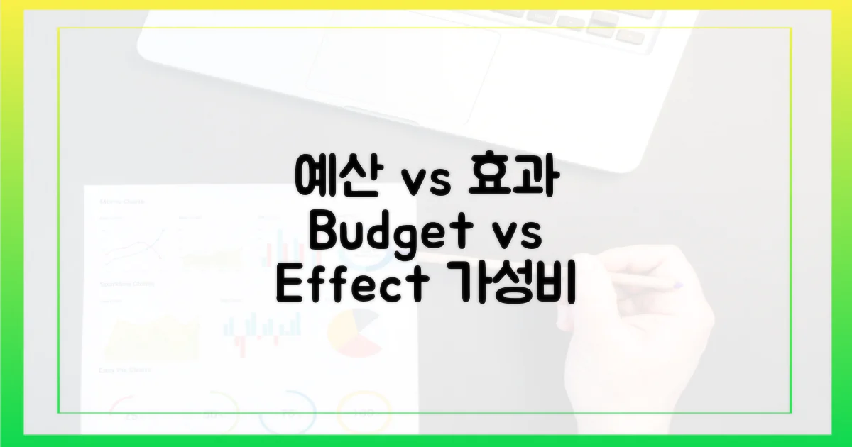 예산 vs 효과