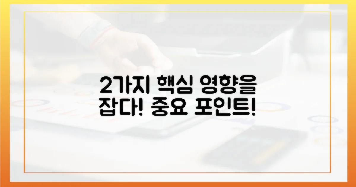 2가지 주요 영향 파악