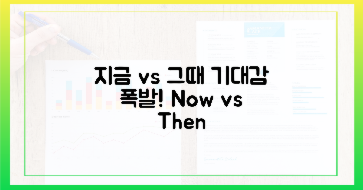 기대감: 지금 vs 그때
