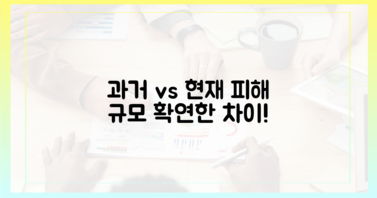 과거 대비 현재 피해 규모