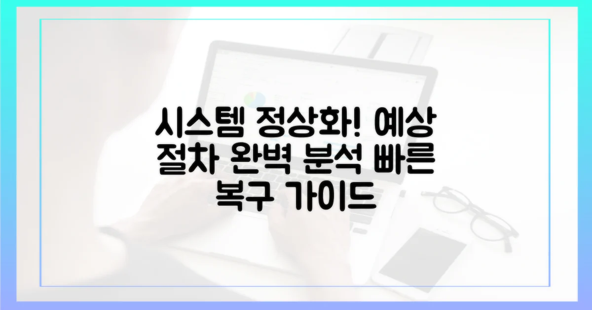 시스템 정상화, 예상되는 절차