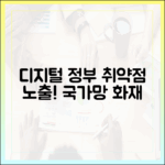 디지털 플랫폼 정부의 취약성, 국가정보자원관리원 화재가 드러낸 민낯