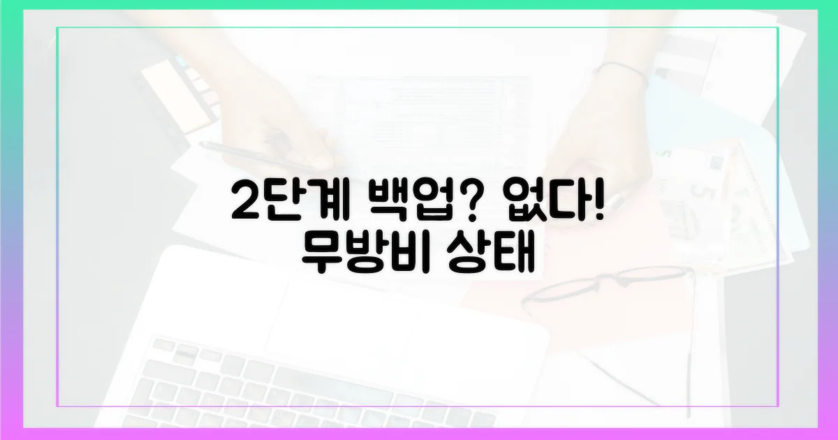 2단계 백업 시스템 부재