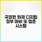 디지털 정부의 심장이 멈췄다: 국가정보자원관리원 화재가 남긴 교훈