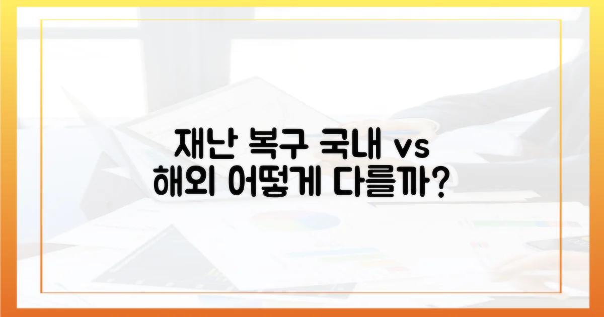 국내외 재난 복구 비교