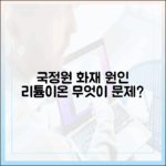 국가정보자원관리원 화재 원인으로 지목된 리튬이온 배터리, 무엇이 문제였나?