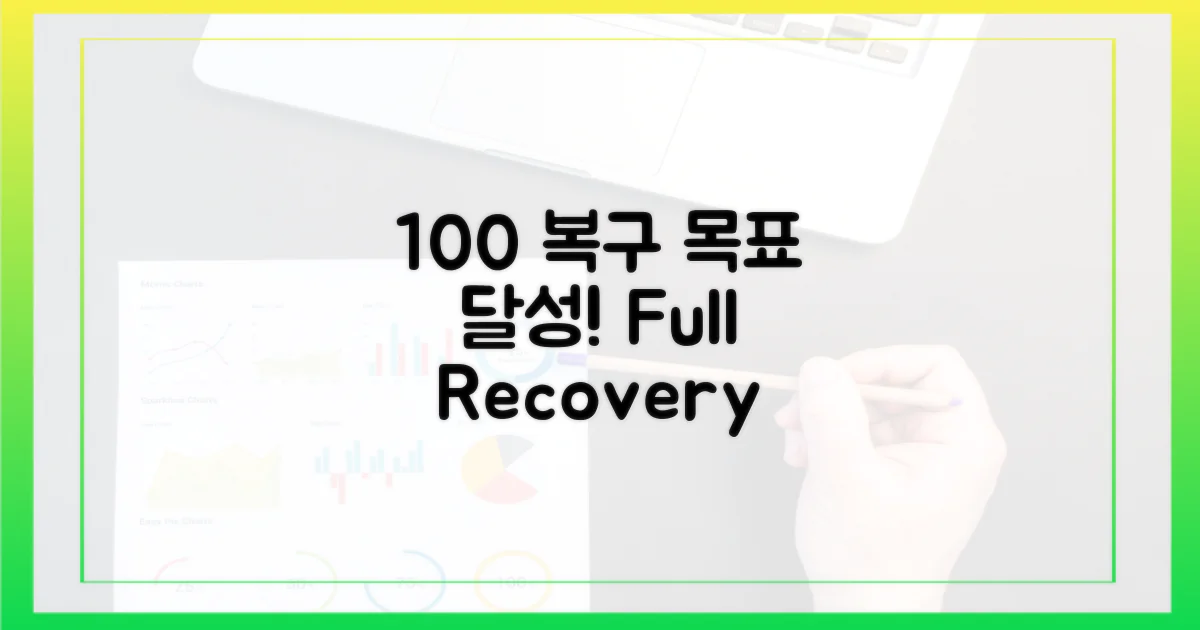 100% 완전 복구 목표