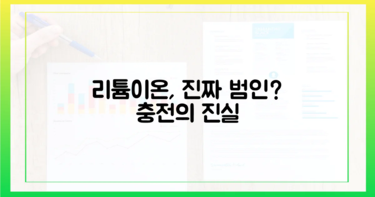 리튬이온, 정말 범인일까?