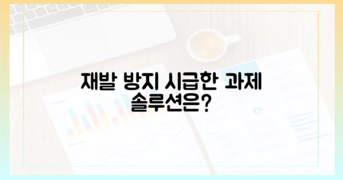 재발 방지 대책, 시급한 과제