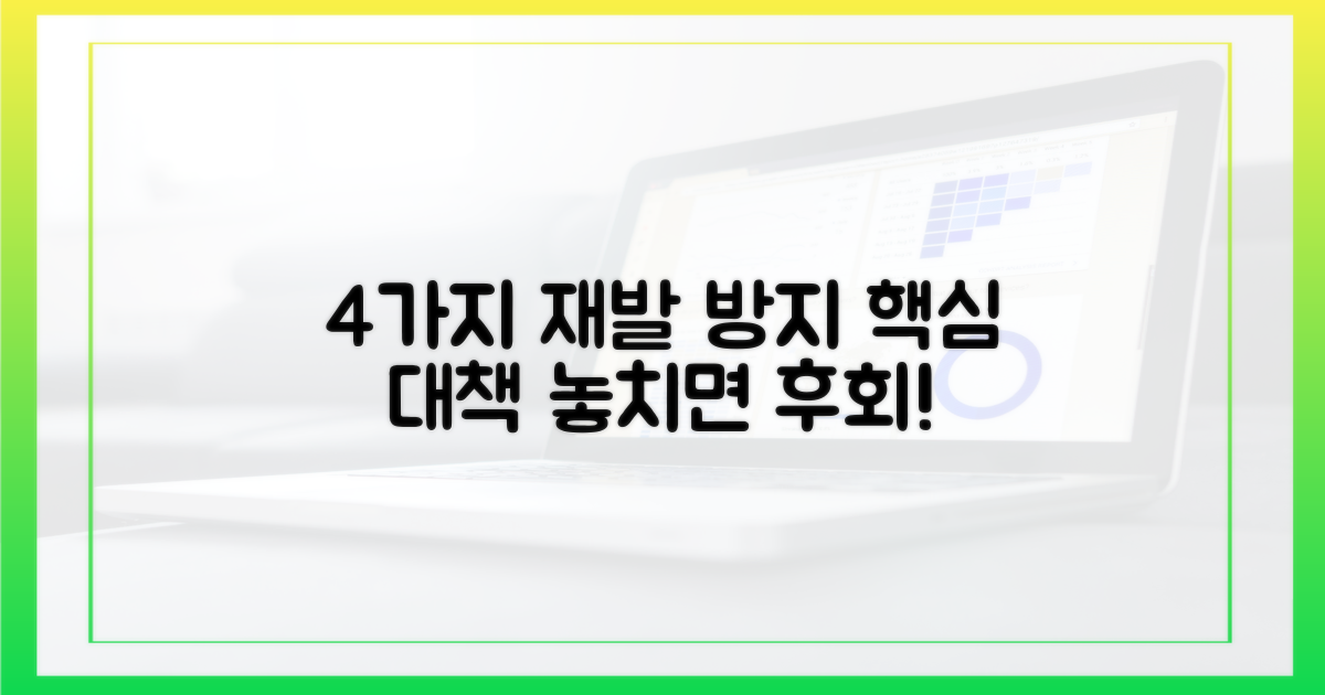 4가지 재발 방지 핵심 대책