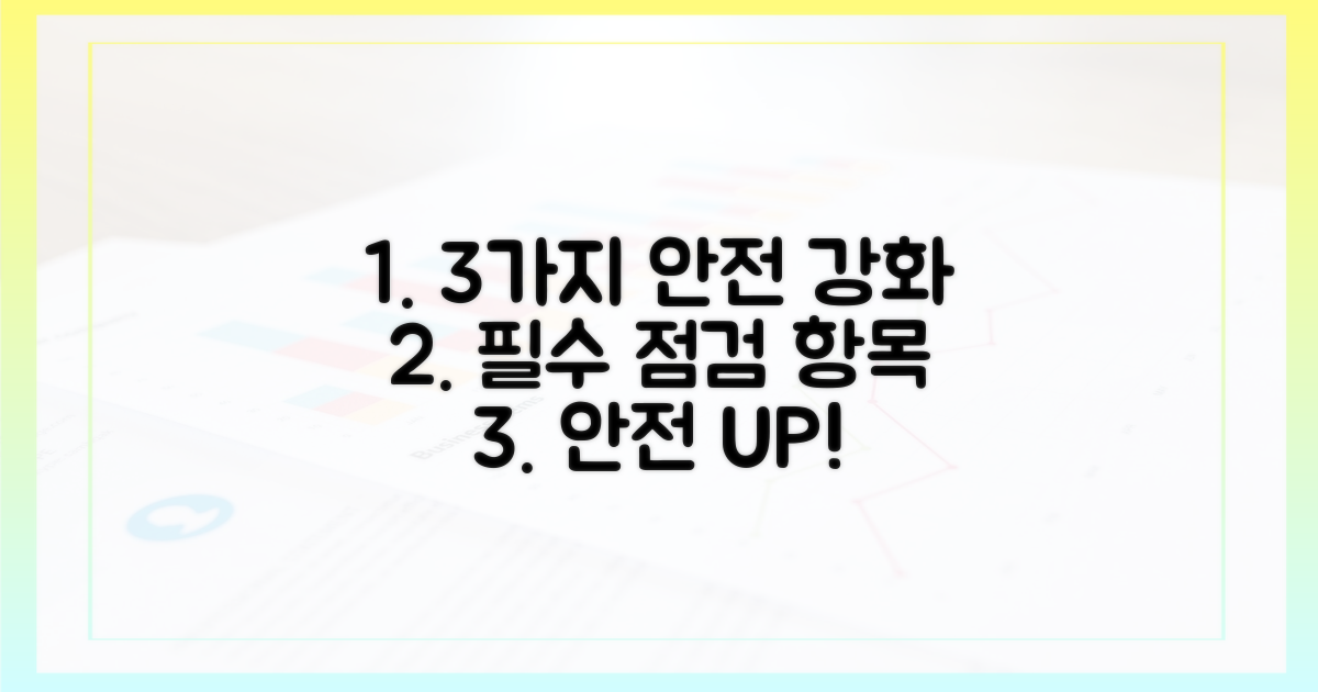 3가지 안전 점검 강화 방안