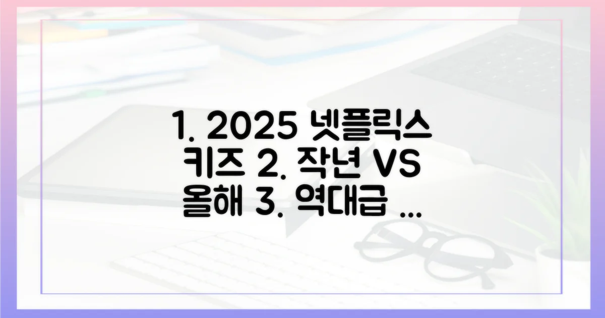작년과 올해 비교: 2025 넷플릭스 키즈