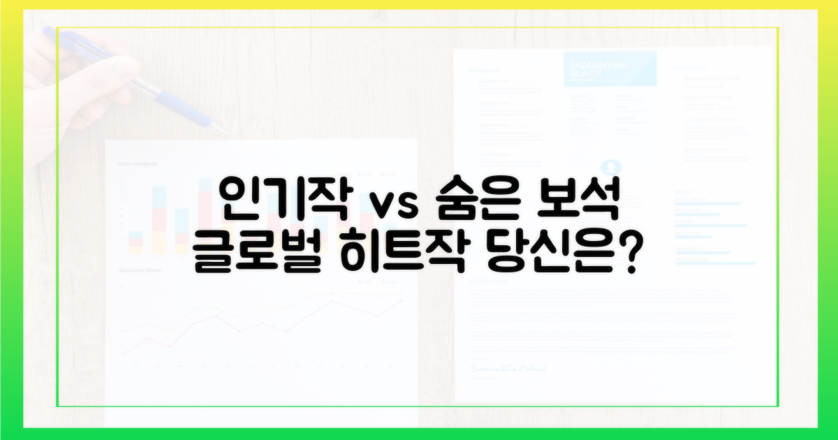 글로벌 인기작 vs 숨은 보석