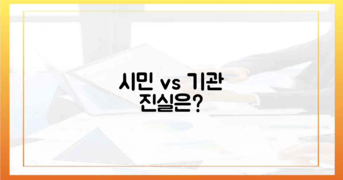 일반 시민 vs 기관 관점