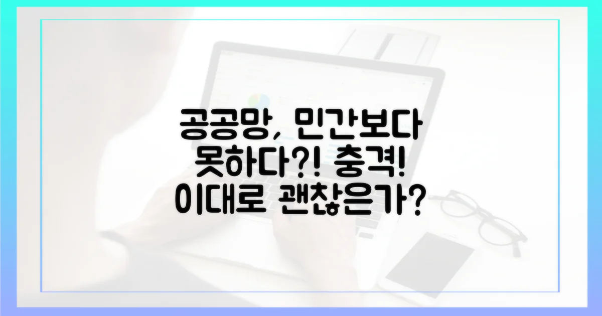 민간보다 못한 공공망