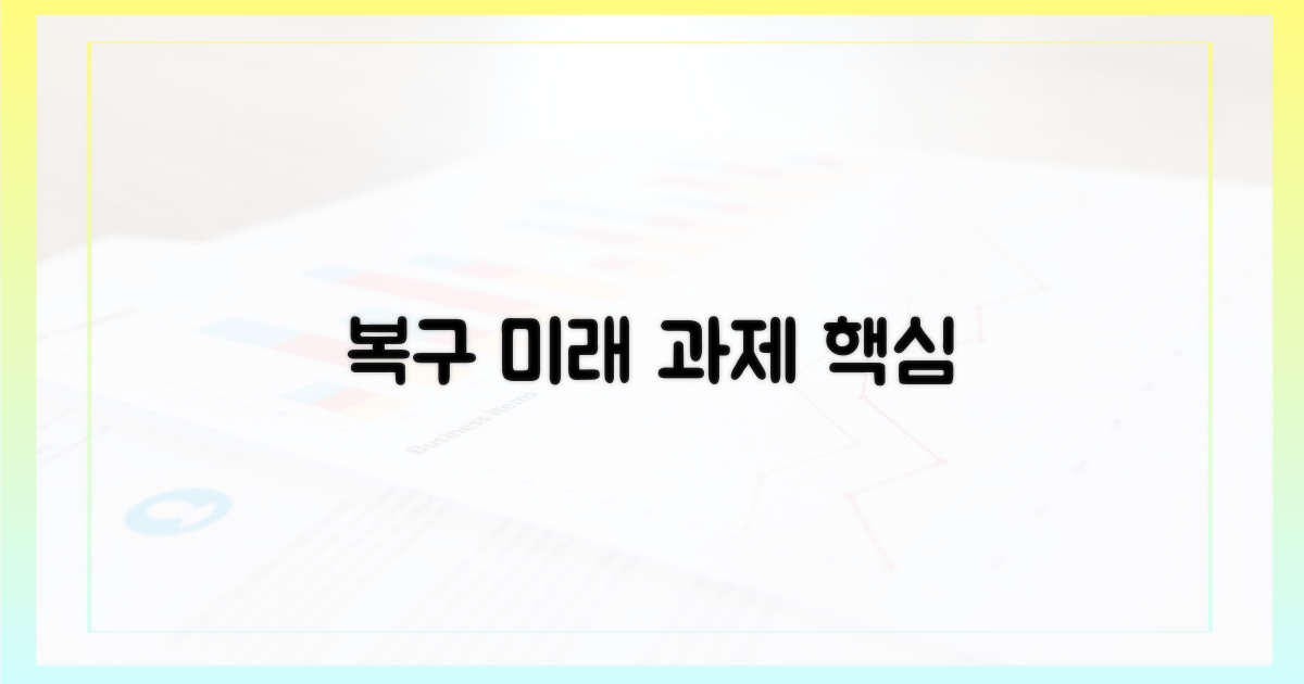 복구 및 향후 과제