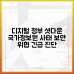 디지털 정부의 심장이 멈췄다: 국가정보자원관리원 사태가 남긴 과제