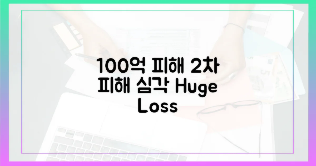 2차 피해 100억 추정