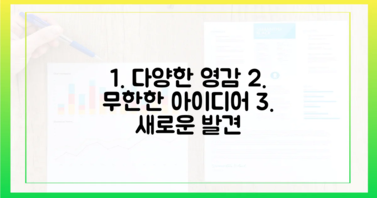 다양한 분야, 무한한 영감