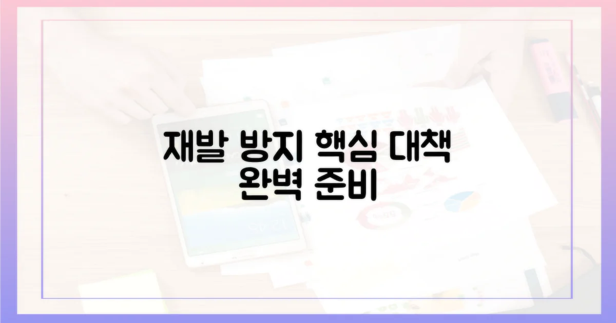 재발 방지를 위한 대책 마련