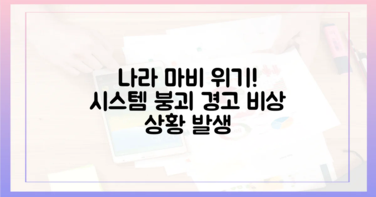 국가 시스템 마비 우려