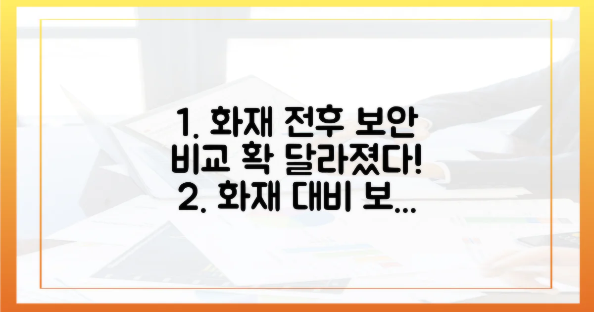 화재 전후 보안 비교