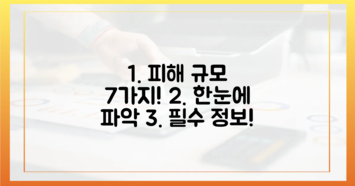 7가지 피해 규모 추정