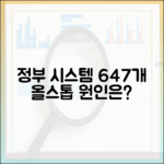 647개 정부 시스템 올스톱, 무엇이 문제였나? 전문가 심층 진단