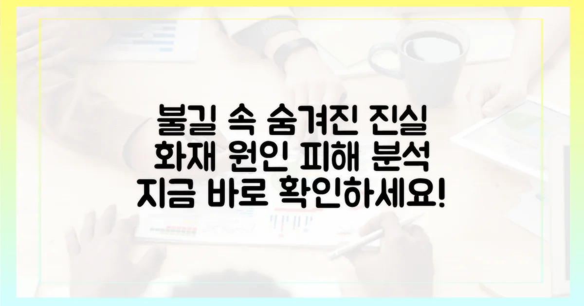 화재 원인과 피해를 파악하세요