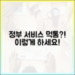 정부 주요 서비스 접속 불가, 당황하지 말고 이렇게 대처하세요