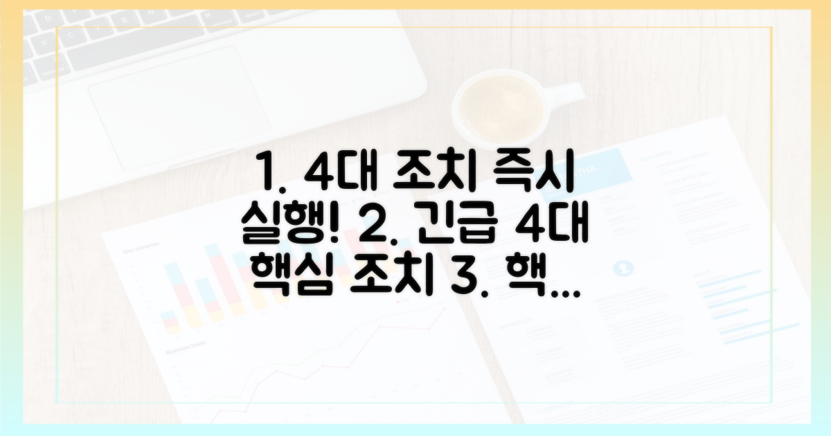 4대 핵심 조치, 즉각 시행