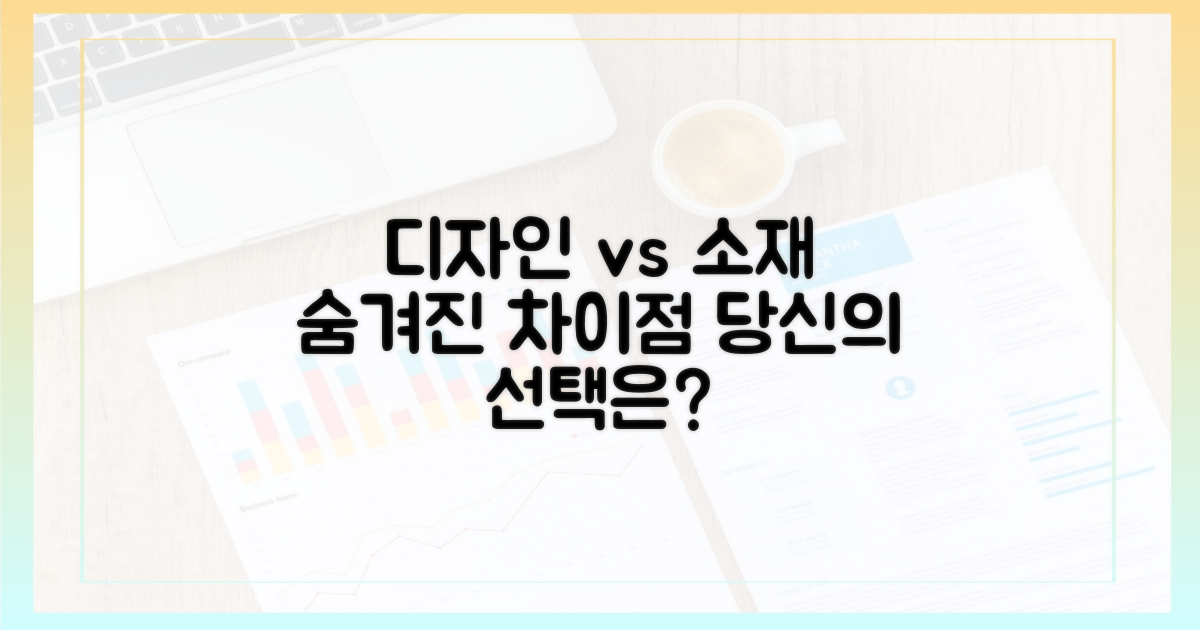 디자인, 소재: 숨겨진 차이점
