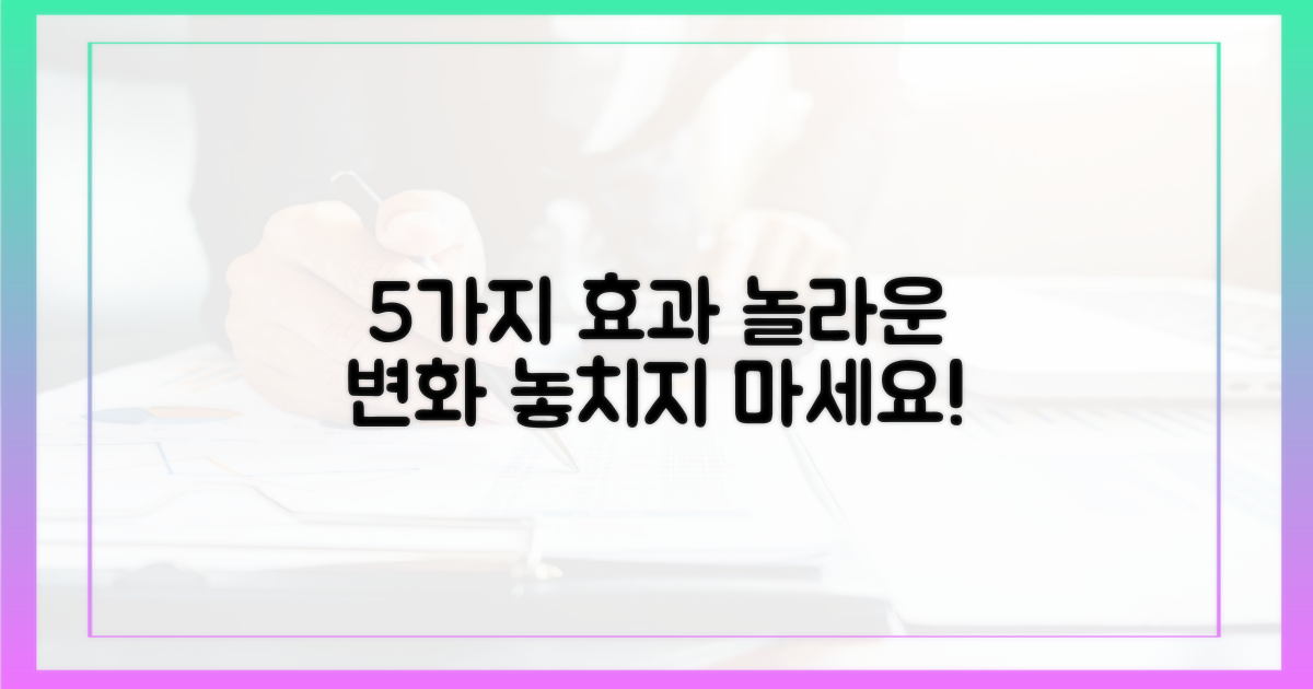 5가지 주요 효과