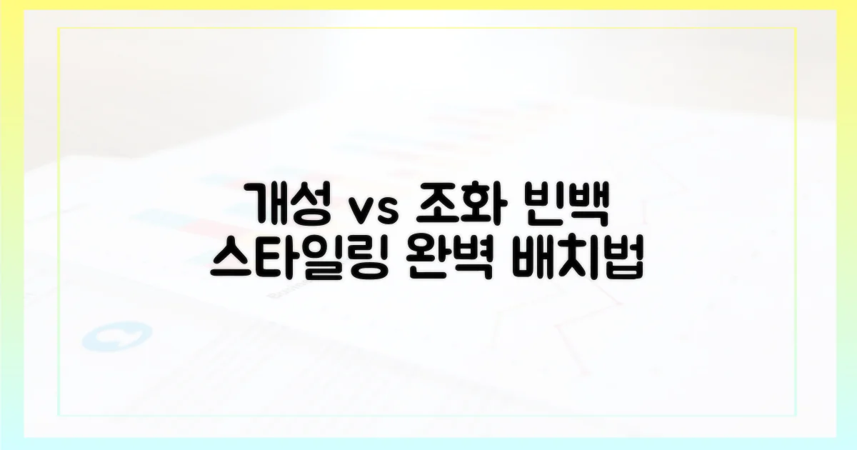 개성 vs 조화: 빈백 배치법