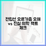 전립선 오르가즘에 대한 흔한 오해와 진실: 의학적 팩트체크