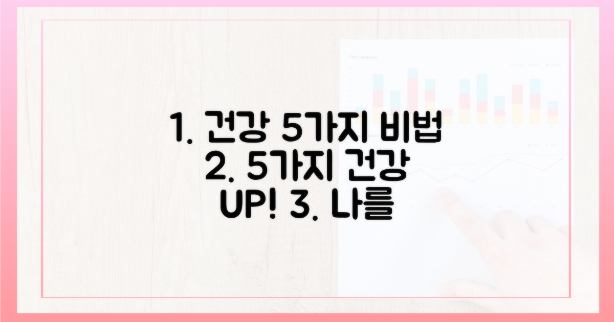 5가지 건강 증진 효과