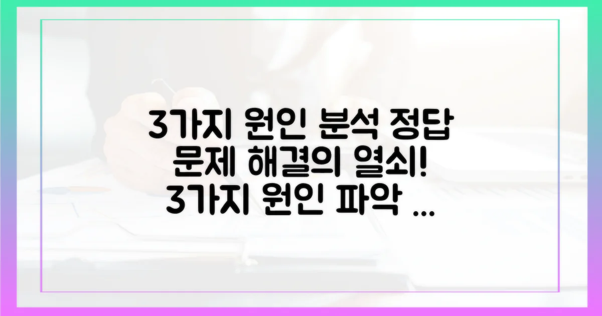 3가지 원인 파악