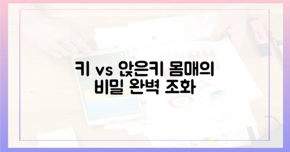 키 vs 앉은키, 완벽 조화