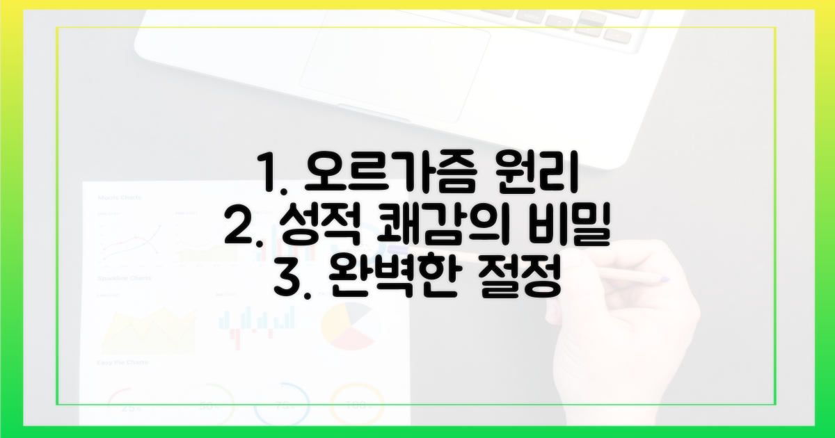 오르가즘, 원리를 파악하세요.
