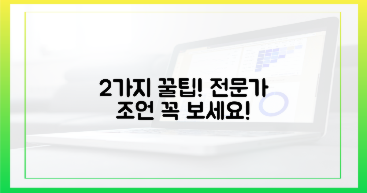 2가지 전문가 조언
