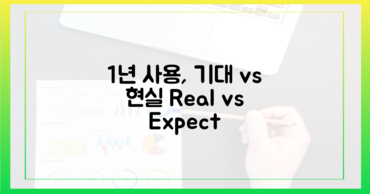 1년 사용, 기대 vs 현실