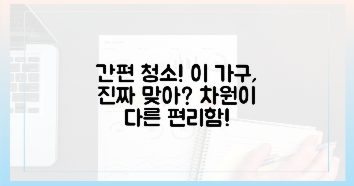 청소 간편함, 일반 가구와 대비