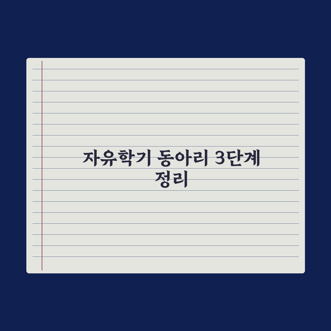 자유학기 동아리 활동 정리 완벽가이드: 실무자가 검증한 5가지 핵심