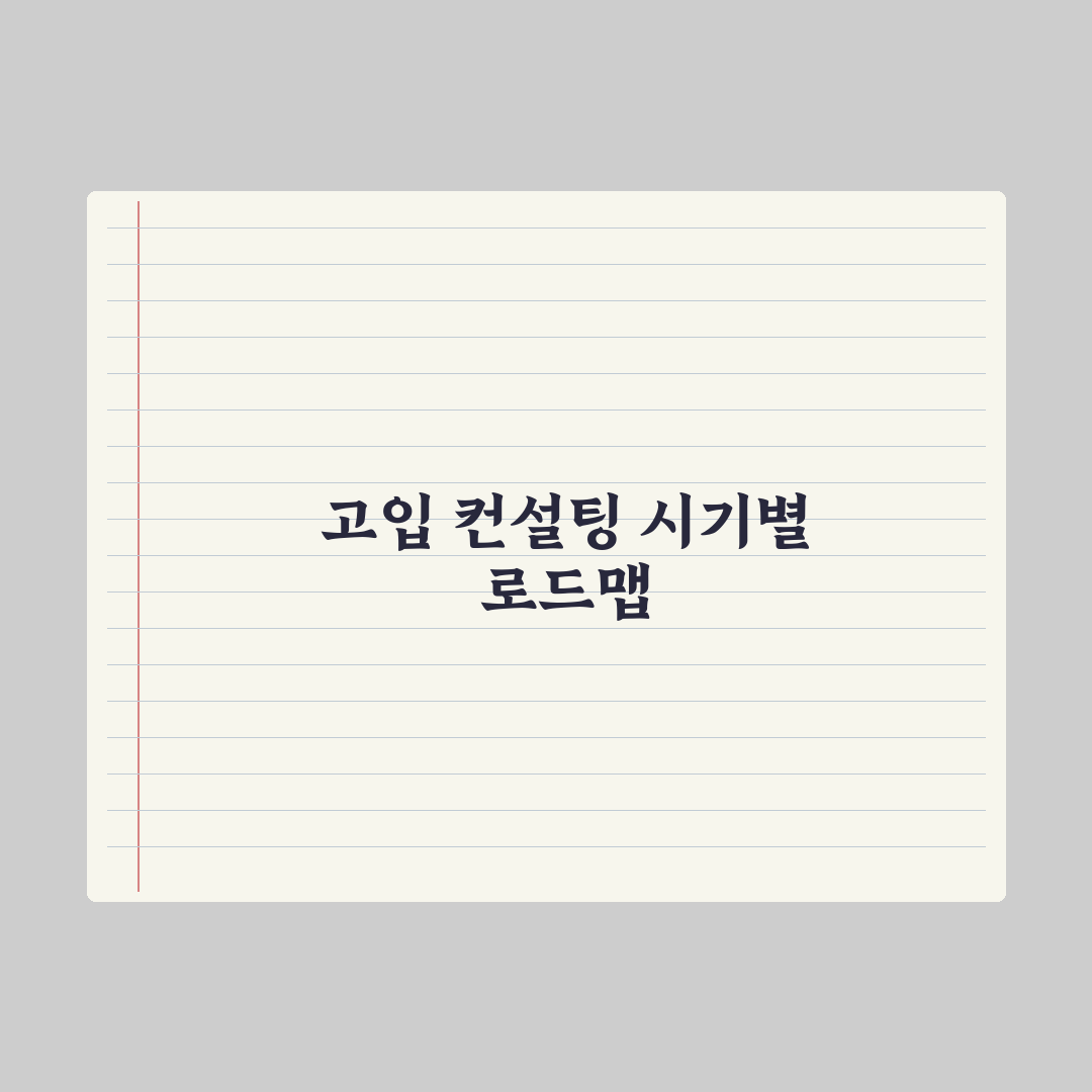 고입 컨설팅 활용 - 시기와 주의점 완벽가이드, 전문가의 5단계 분석