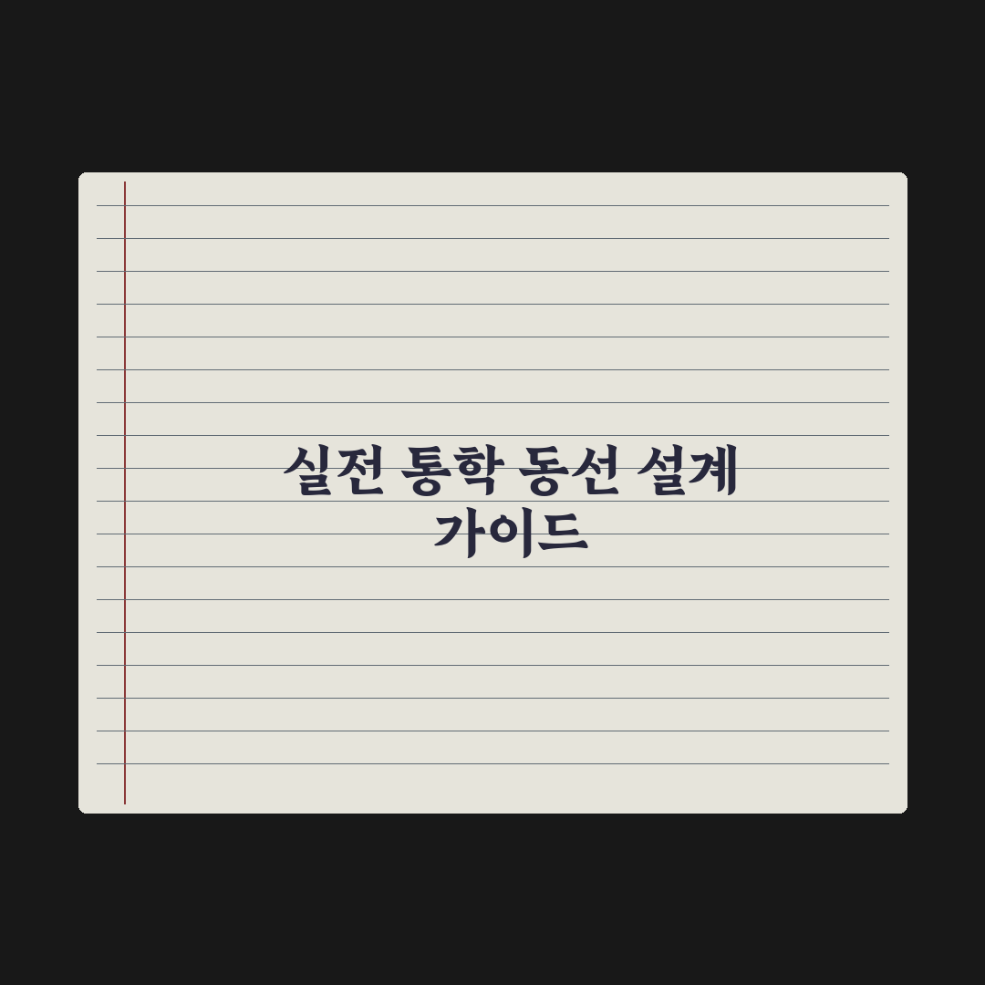 중학교 등하굣길 - 통학 시간 관리법 심층분석, 전문가가 검증한 5단계