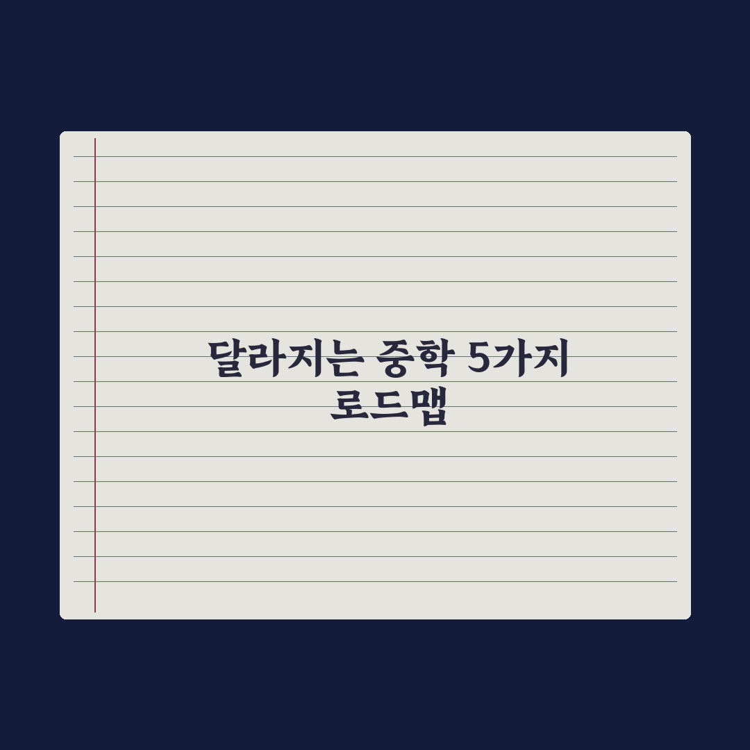초등에서 중학교로 - 달라지는 5가지 완벽가이드, 전문가의 3단계 핵심정리